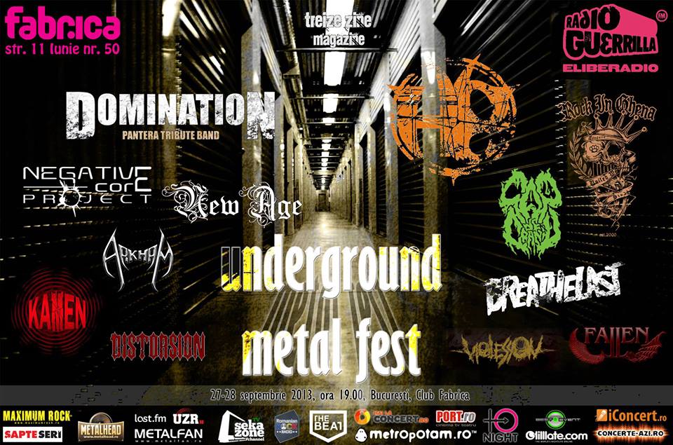 Underground Metal Fest in septembrie!